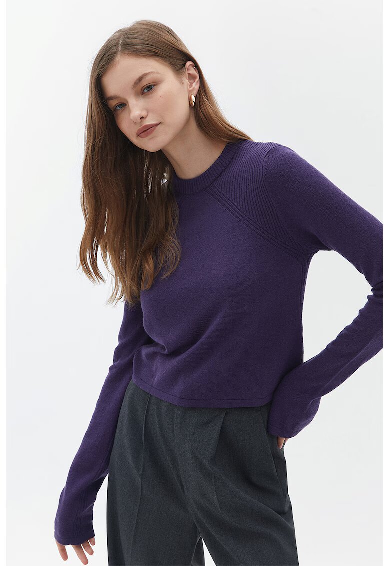OXXO Pulover uni regular fit - Albastru indigo