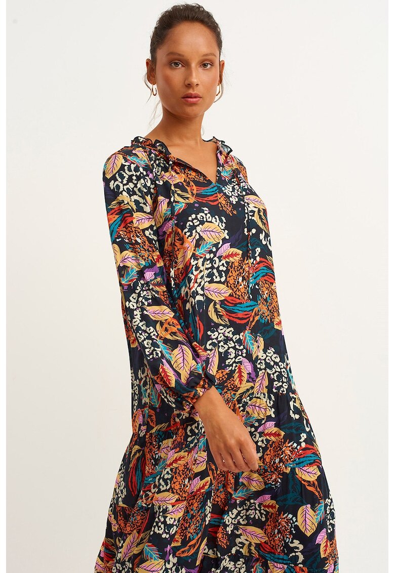OXXO Rochie maxi cu imprimeu floral - Multicolor