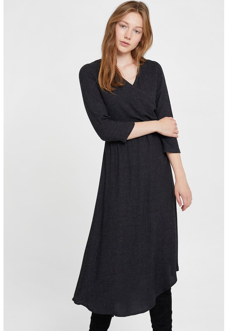 OXXO Rochie midi cu decolteu in V - Negru
