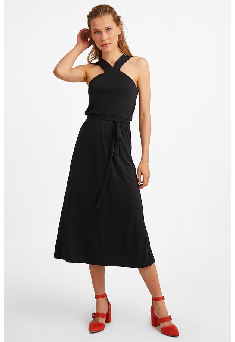 OXXO Rochie midi halter - Negru