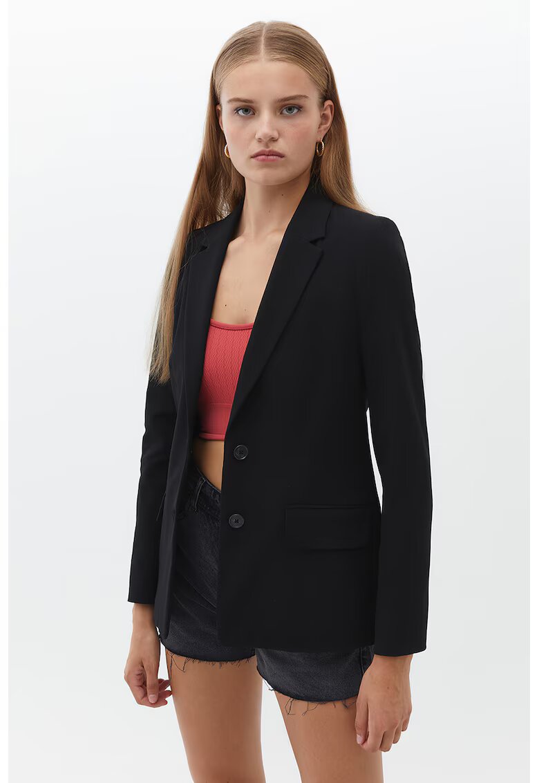OXXO Sacou regular fit cu nasturi - Negru