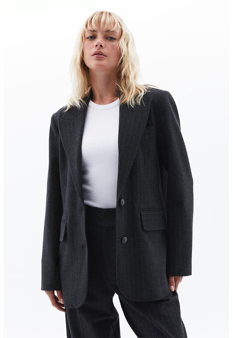 OXXO Sacou regular fit uni - Gri antracit