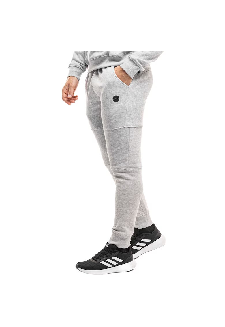 Ozoshi Pantaloni sport barbatesti James - gri - bumbac - croiala confortabila
