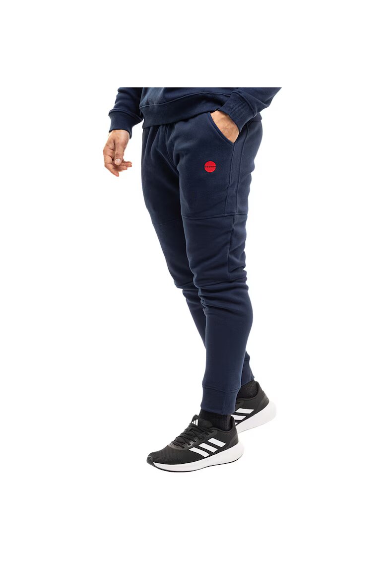 Ozoshi Pantaloni sport barbati James bleumarin - bumbac - set cu snururi de strangere