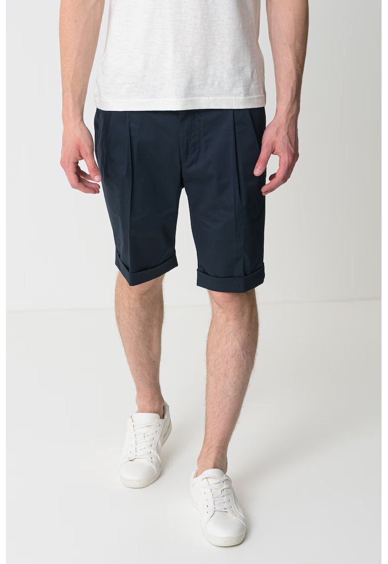 Pal Zileri Bermude chino cu buzunare oblice - Bleumarin