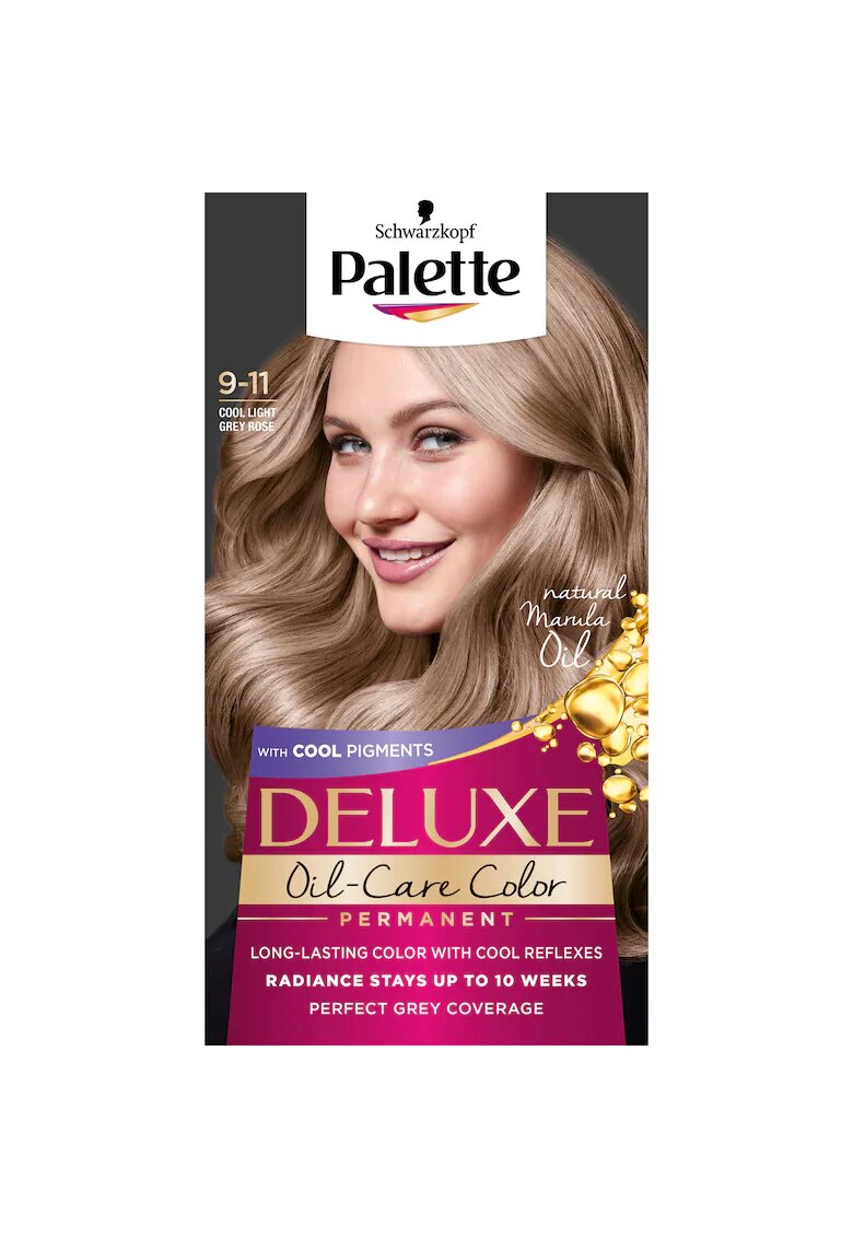 Palette Vopsea de par permanenta Deluxe 1 - Argintiu Rose Deschis Rece