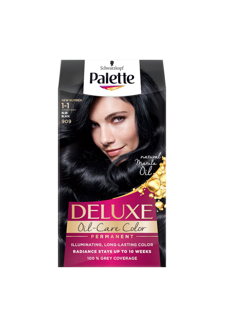 Palette Vopsea de par permanenta Deluxe 1 - Negru albastrui