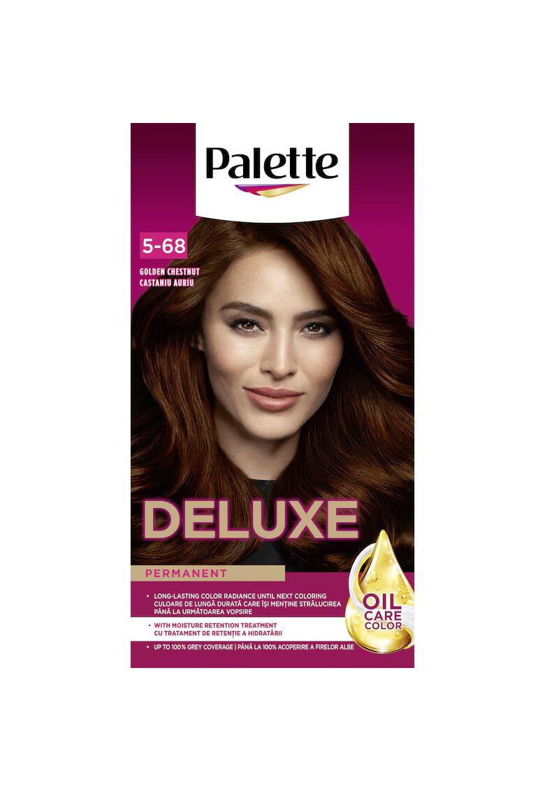 Palette Vopsea de par permanenta Deluxe 5-68 Golden Chestnut