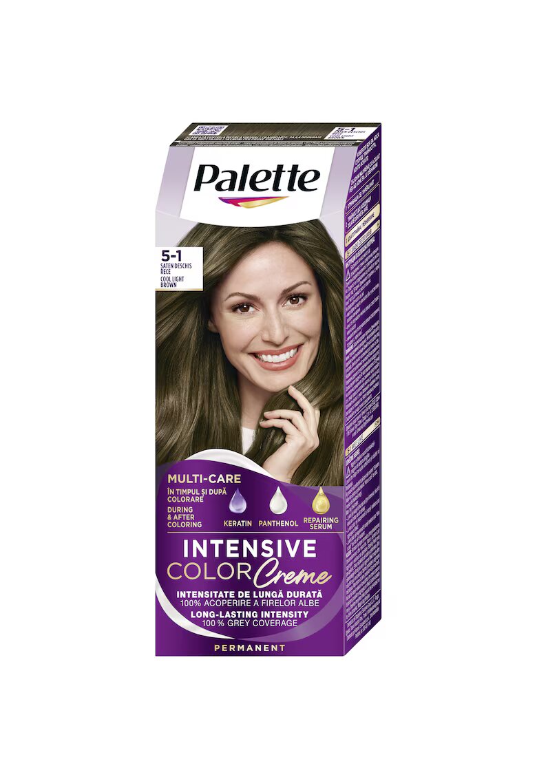 Palette Vopsea de par permanenta Intensive Color Cream - 110 ml - 5-1 - 110 ml