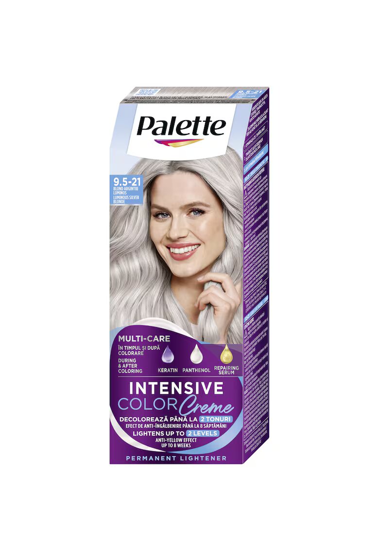 Palette Vopsea de par permanenta Intensive Color Cream - 110 ml - 9.5-21 - 110 ml