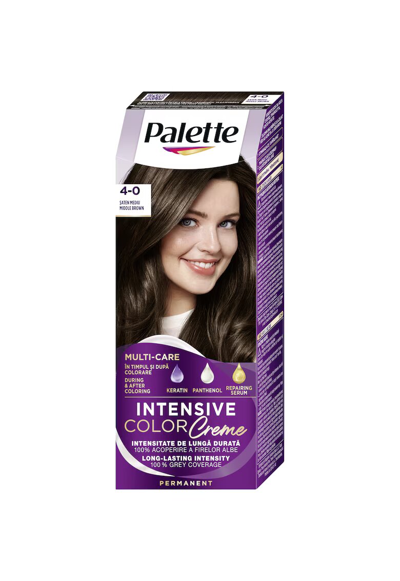 Palette Vopsea de par permanenta Intensive Color Cream - 110 ml - N3 - 110 ml