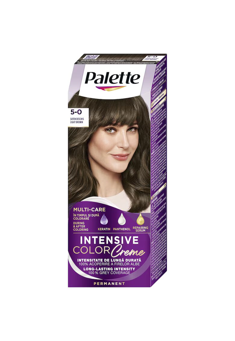 Palette Vopsea de par permanenta Intensive Color Cream - 110 ml - N4 - 110 ml