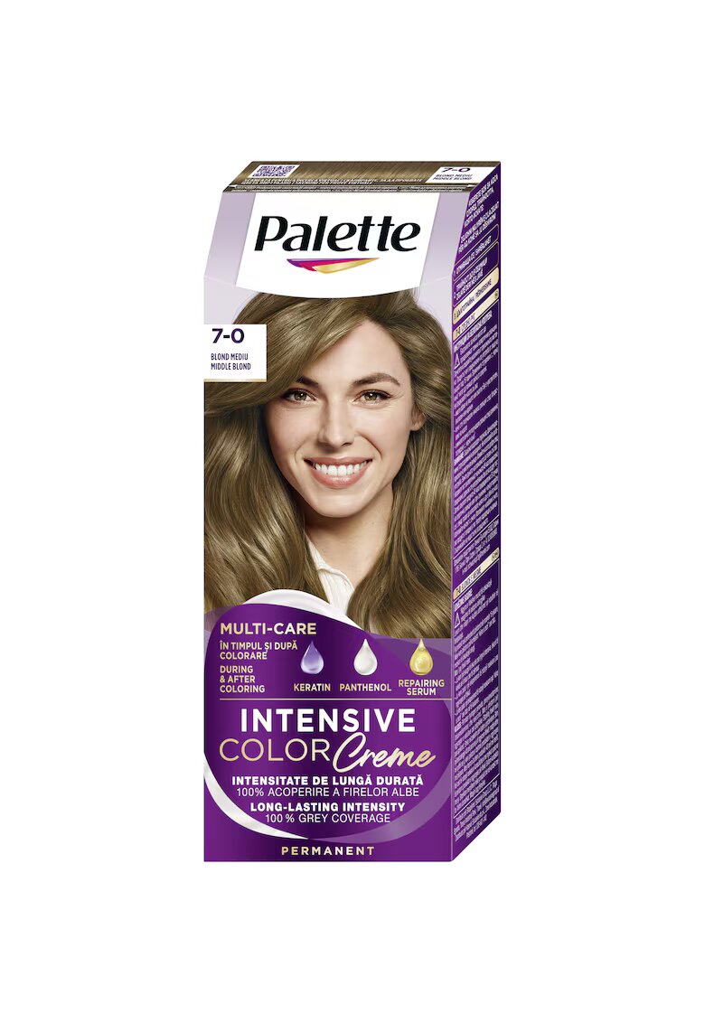 Palette Vopsea de par permanenta Intensive Color Cream - 110 ml - N6 - 110 ml