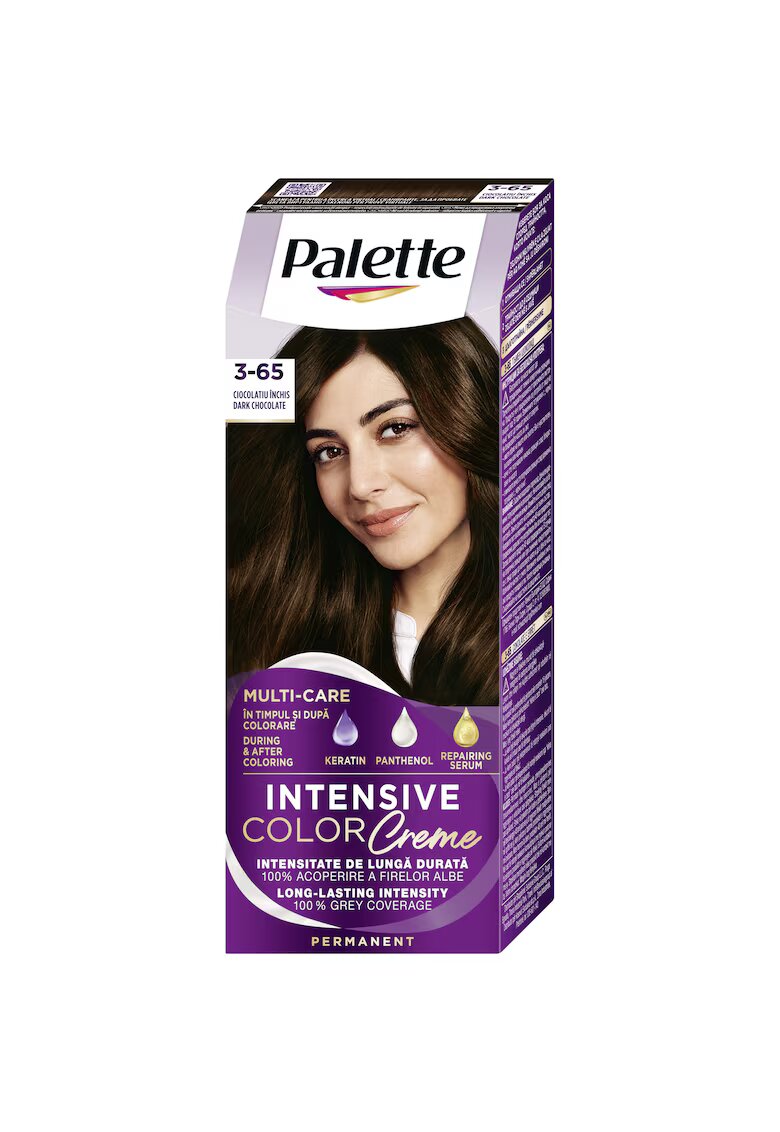 Palette Vopsea de par permanenta Intensive Color Cream - 110 ml - W2 - 110 ml