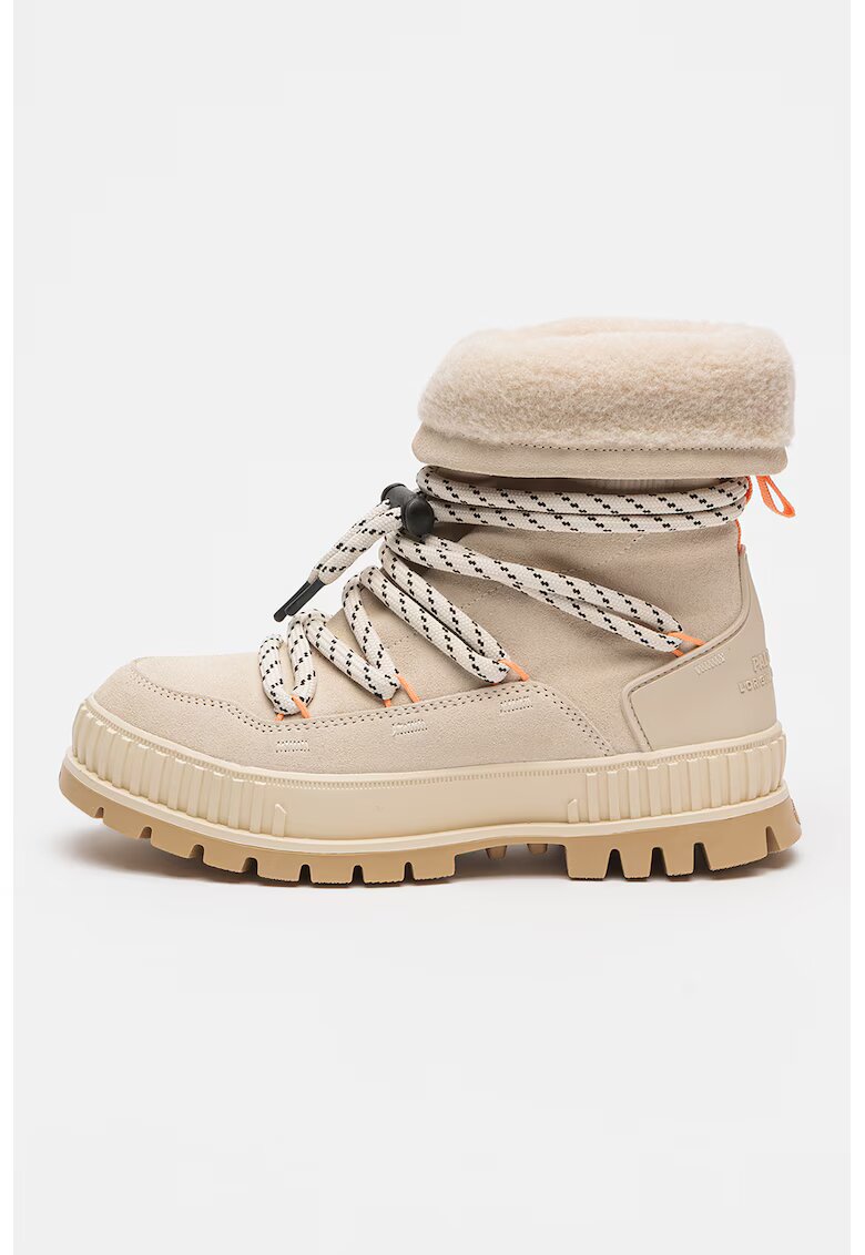 Palladium Cizme medii de piele intoarsa Pallashock Hiver