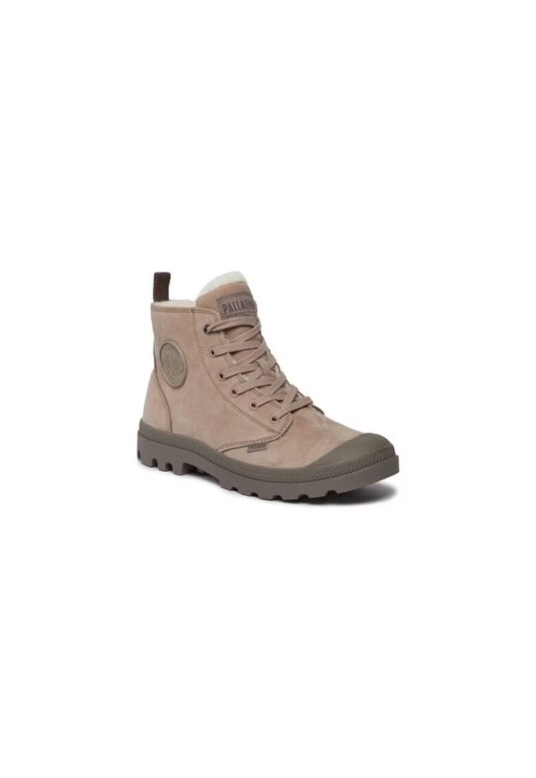Palladium Ghete dama 303267865 - Piele naturala - Bej - Bej