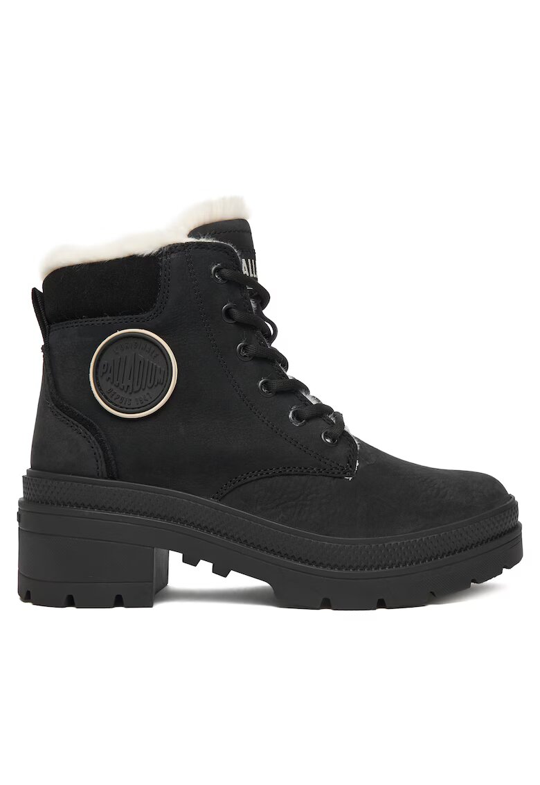 Palladium Ghete dama Pallarise Nbk Wl 995 - piele naturala - negru