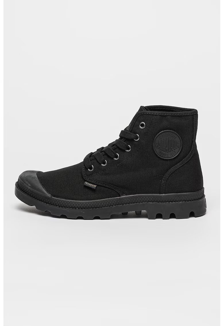 Palladium Pantofi sport din panza cu model uni