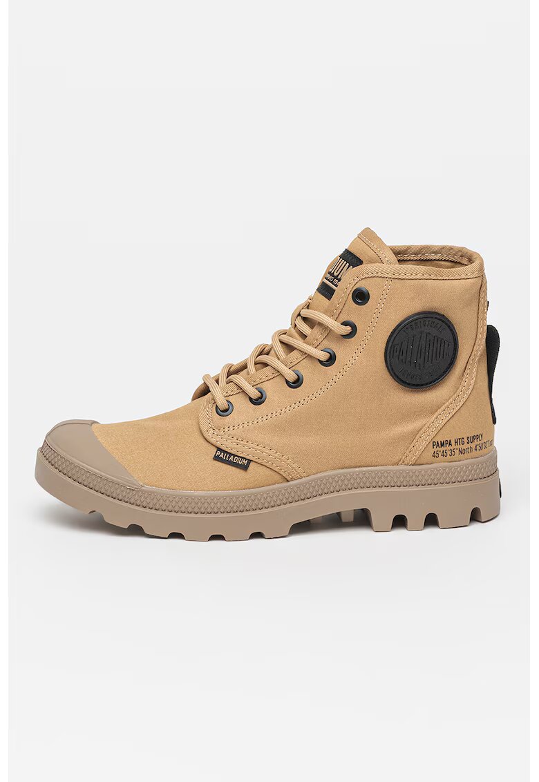 Palladium Tenisi high-top de panza cu logo Pampa - Caramel