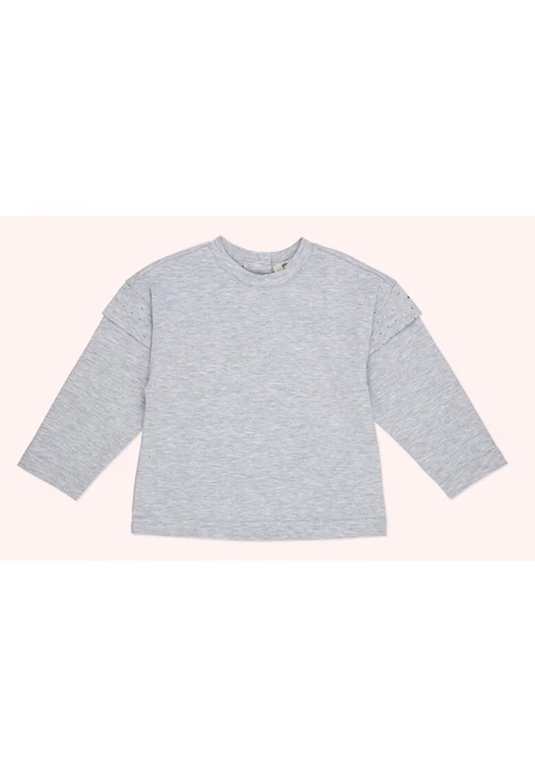 Panco Bluza cu maneca lunga - Little Ballerina - Gri Melanje - pentru fetite - Gri