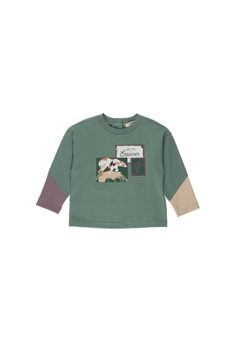 Panco Bluza subtire cu maneca lunga - - Discovery - Verde Mint - pentru baietei - Verde menta