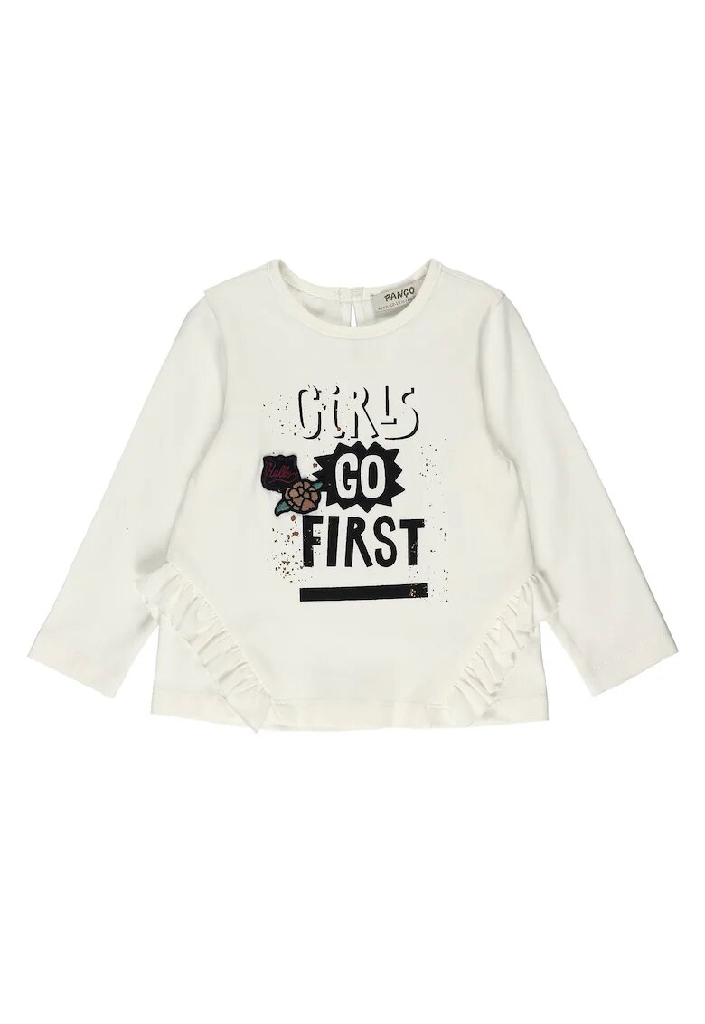 Panco Bluza subtire cu volanase - - Angels - Ecru - pentru fetite - Ecru