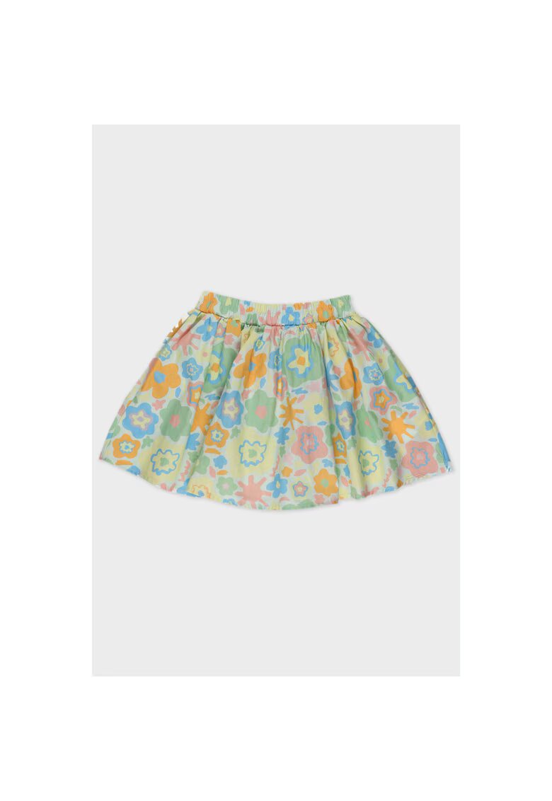 Panco Fusta cu Imprimeu Floral pentru Bebelusi - Verde - 56/62 cm