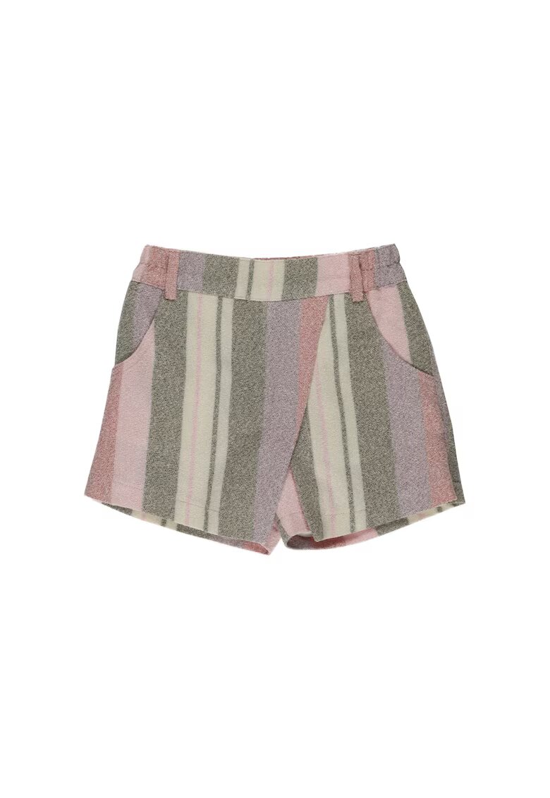 Panco Fusta - pantalon scurt - Cotton Candy - Roz cu dungi - pentru fetite - Roz