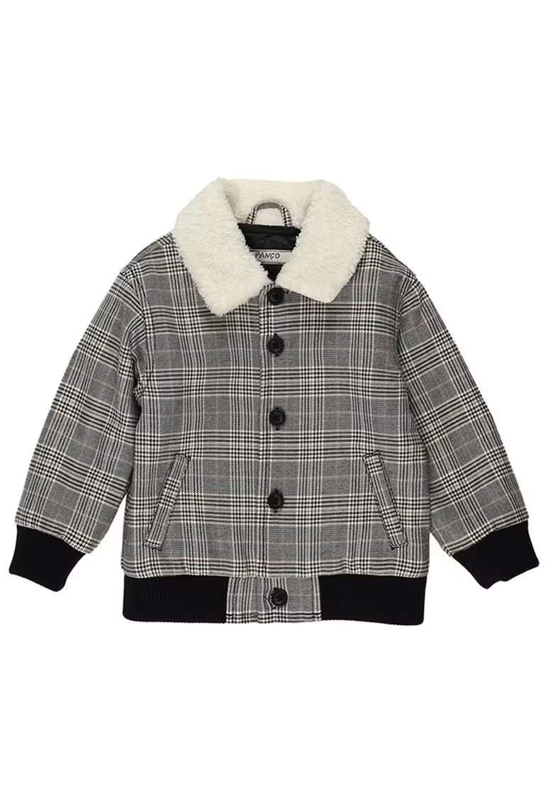 Panco Geaca cu blanita si elastic in talie - model in carouri - - Happy Camp - Negru & Gri - pentru baieti - Negru