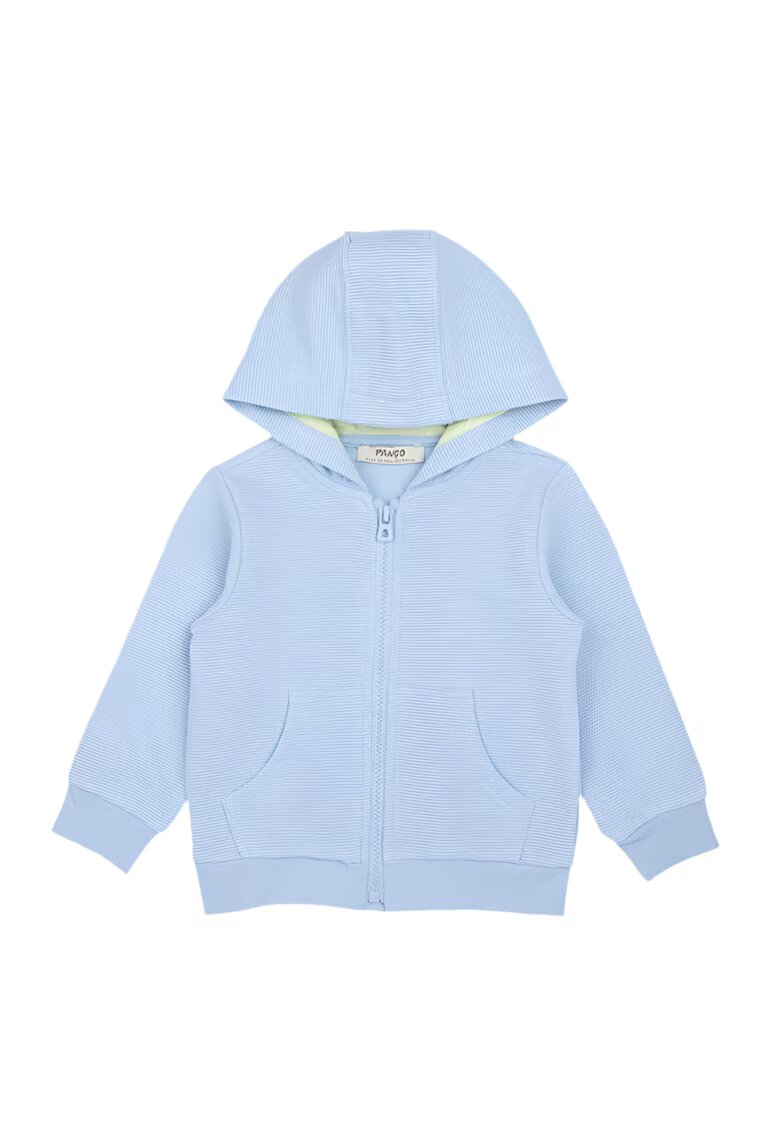 Panco Hanorac cu maneca lunga si gluga - Zoey - Bleu - pentru baietei - Albastru