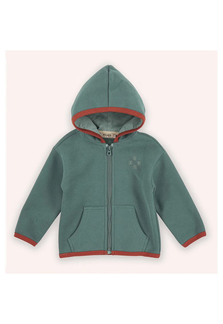 Panco Hanorac gros din fleece - cu gluga si fermoar - - Retro Journey - Verde - pentru baieti - Verde