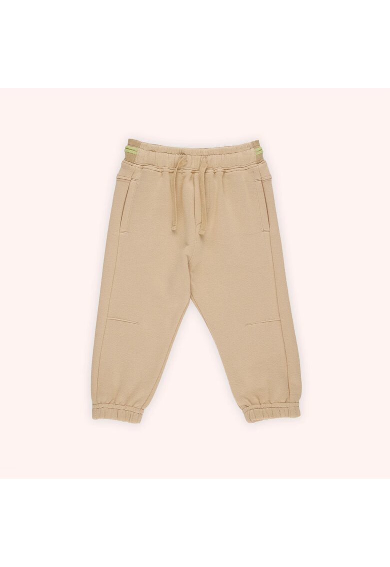 Panco Pantaloni de trening cu elastic in talie - - Botanic Garden - Bej - pentru baieti - Bej