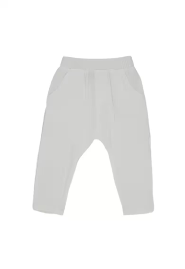 Panco Pantaloni subtiri cu textura moale - Zoey - Ecru - pentru baietei - Ecru