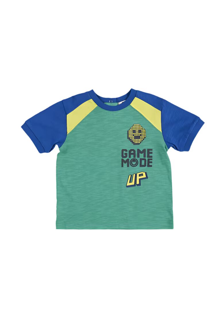 Panco Tricou PANGO - Game Mode - Verde si Bleumarin - pentru baietei - Verde