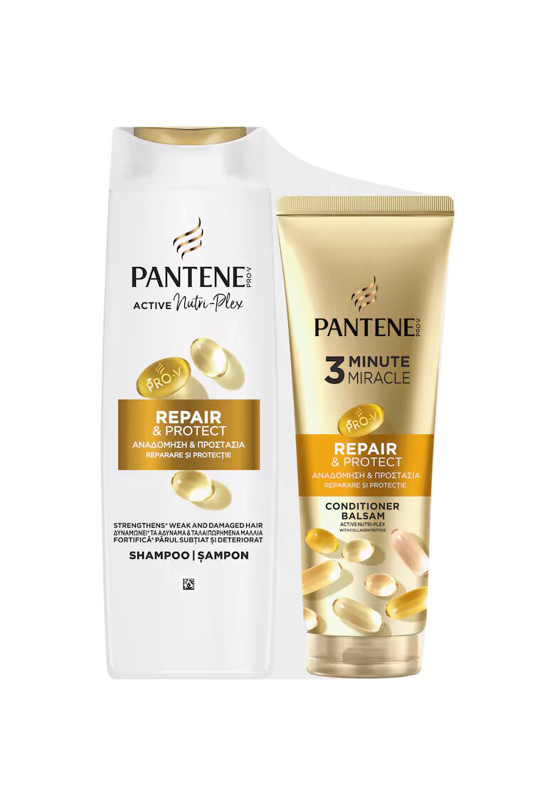 Pantene Pachet: Sampon + Balsam de par - Fara siliconi