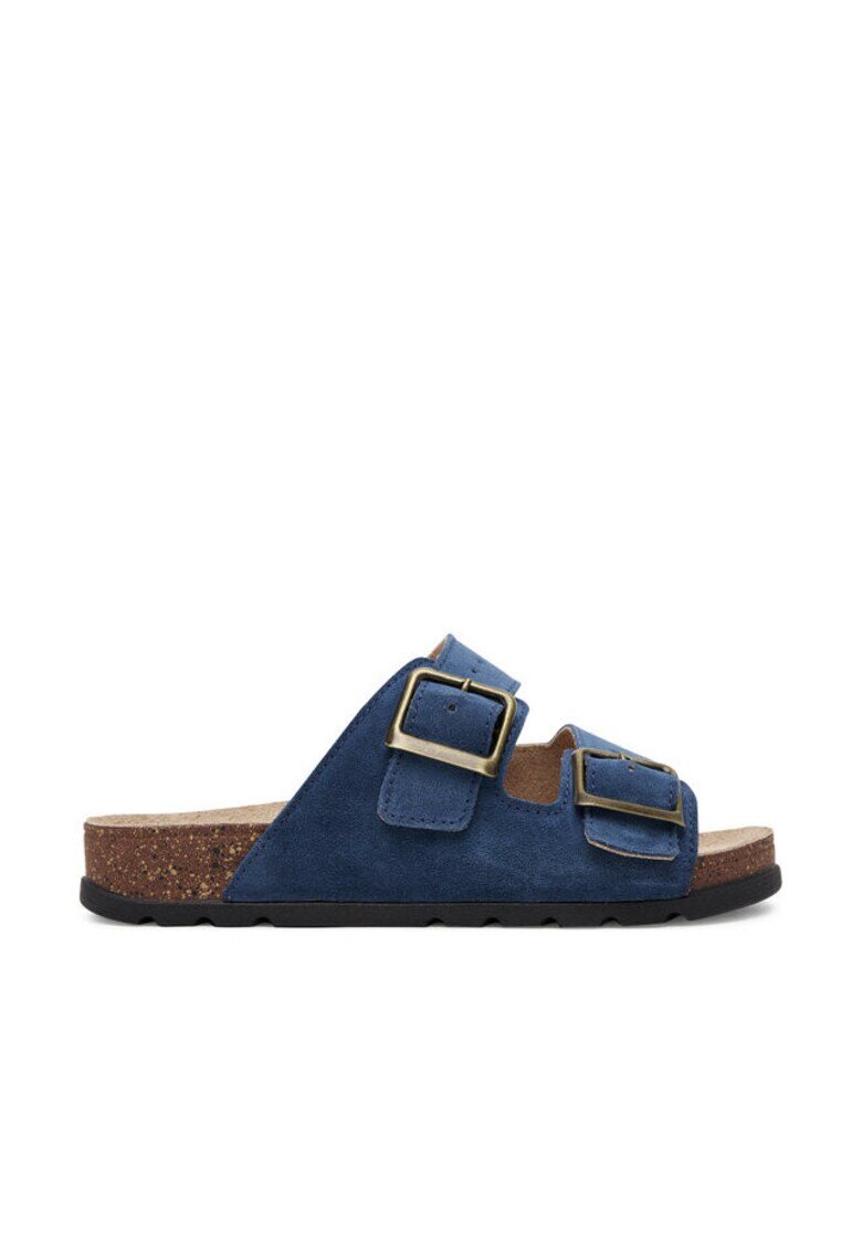 Panto Fino Slapi dama - RR267025 - Piele naturala - Albastru