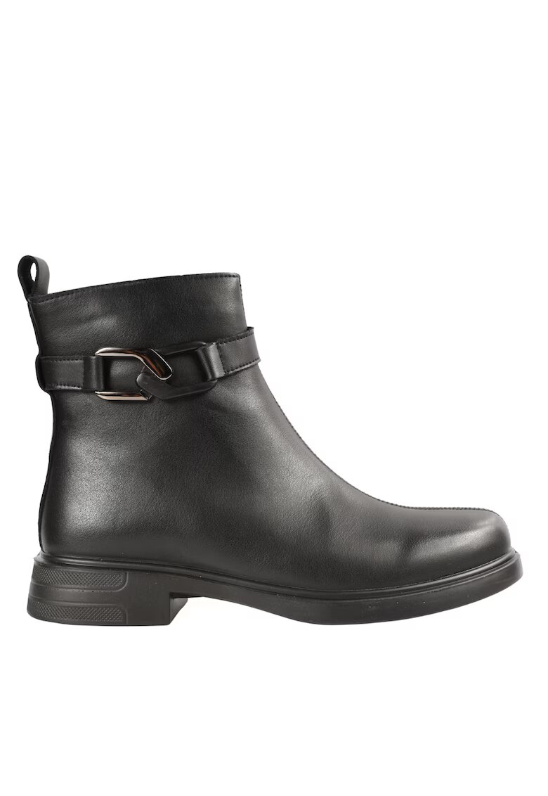 PASS Collection Ghete elegante - dama - WB70005A negru - piele naturala - Negru