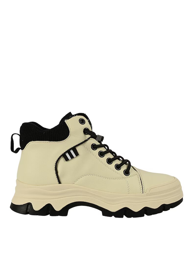 PASS Collection Ghete sport - dama - XA70001B crem - piele naturala