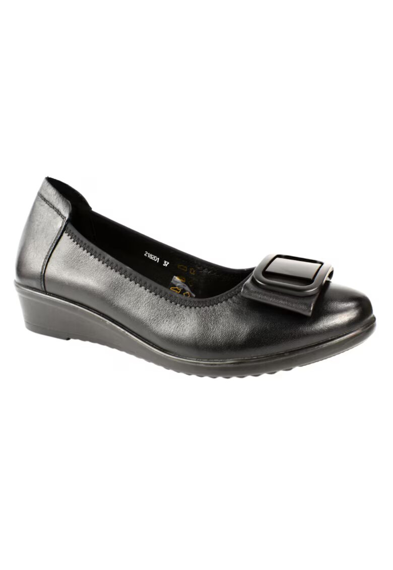 PASS Collection Pantofi casual - dama - 218201-01 negru - piele naturala - Negru