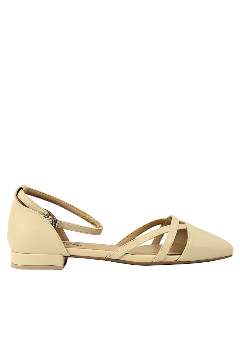 PASS Collection Pantofi vara - dama - 8VH2443-X8813 crem - piele naturala - Crem