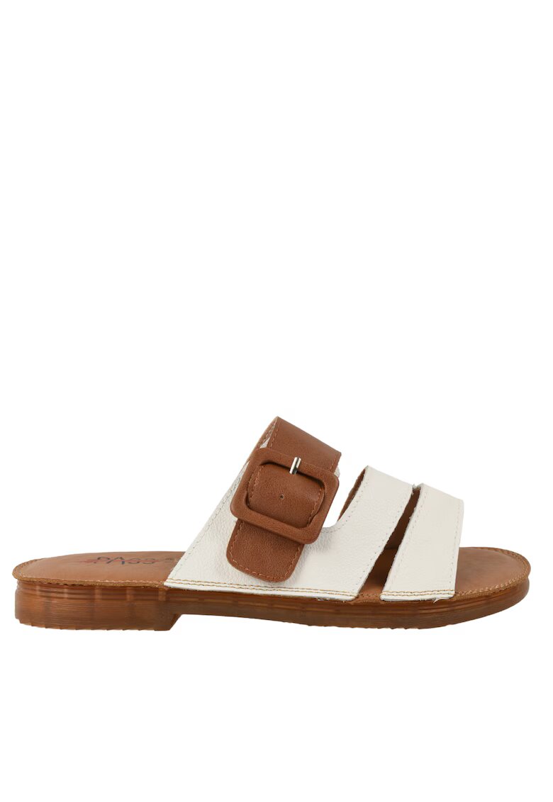 PASS Collection Papuci casual - dama - XA60016B alb - piele naturala - Alb