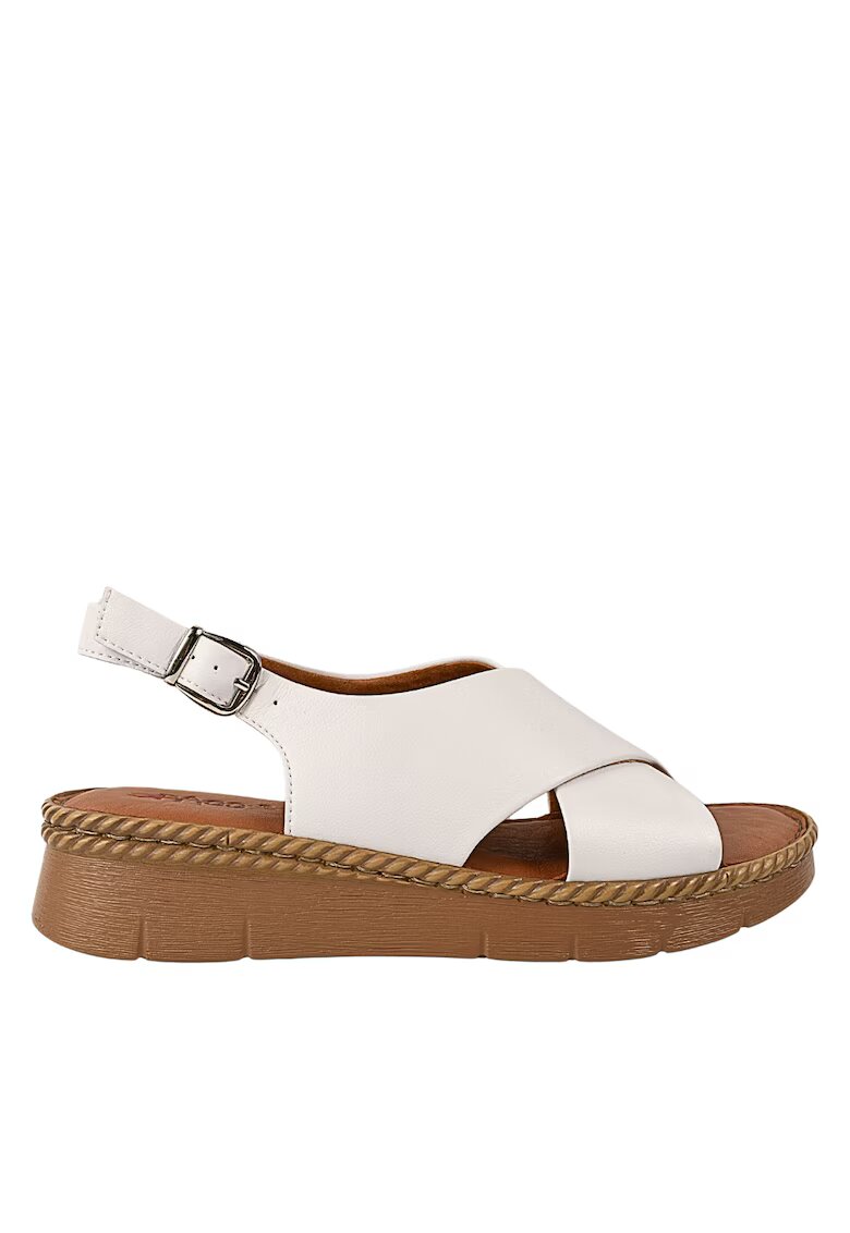 PASS Collection Sandale casual - dama - KL60020D alb - piele naturala - Alb