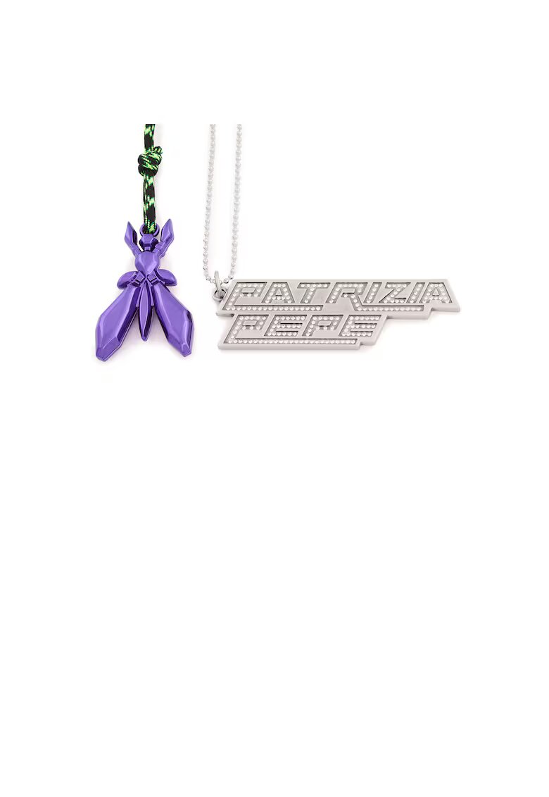 Patrizia Pepe Breloc Purple Fly Mix - material plastic - mov