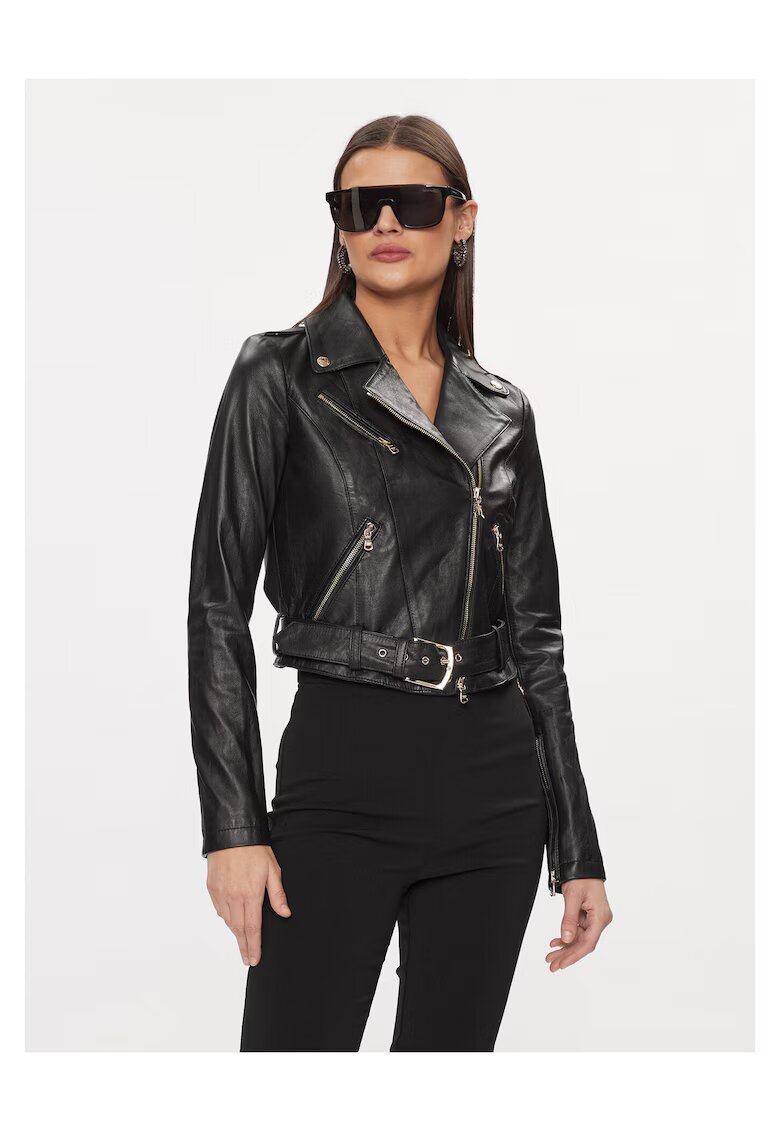 Patrizia Pepe Geaca de piele - neagra - dama -