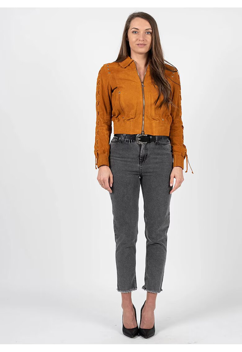 Patrizia Pepe Geaca Scurta Din Piele - XL