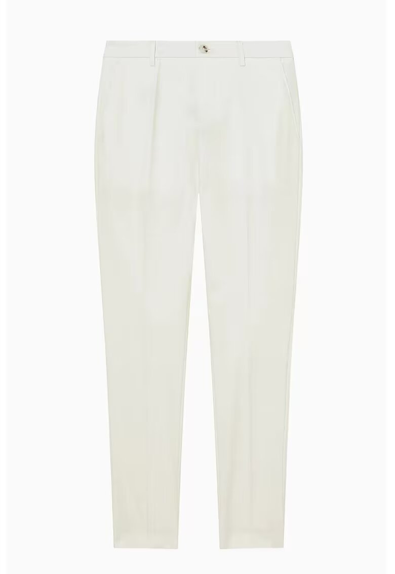 Patrizia Pepe Pantaloni regular fit cu buzunare laterale PP5 - Alb