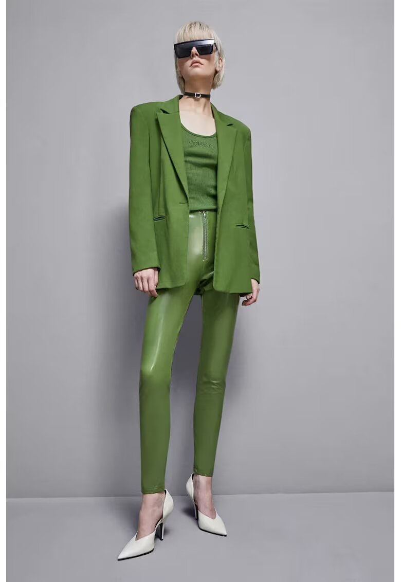 Patrizia Pepe Pantaloni skinny cu închidere prin fermoar