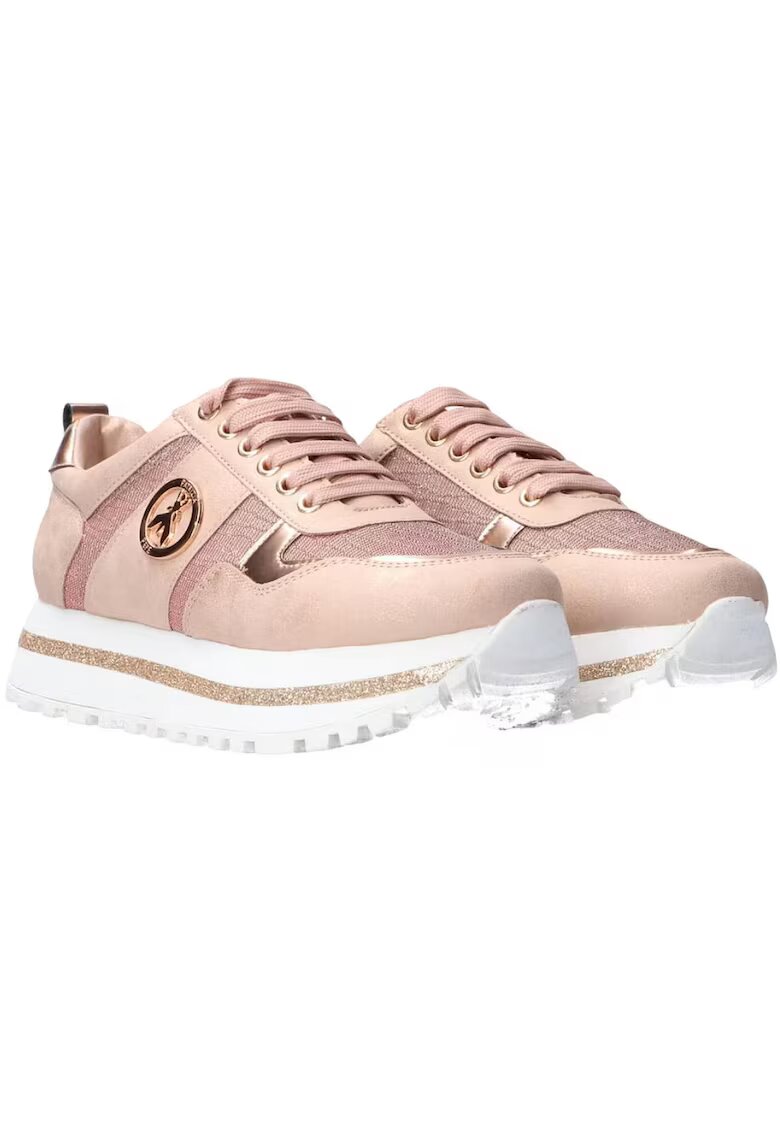 Patrizia Pepe Pantofi sport cu detalii din gleter Rosa