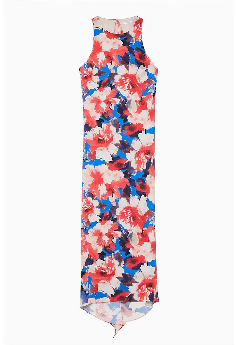 Patrizia Pepe Rochie midi cu model floral - Roz