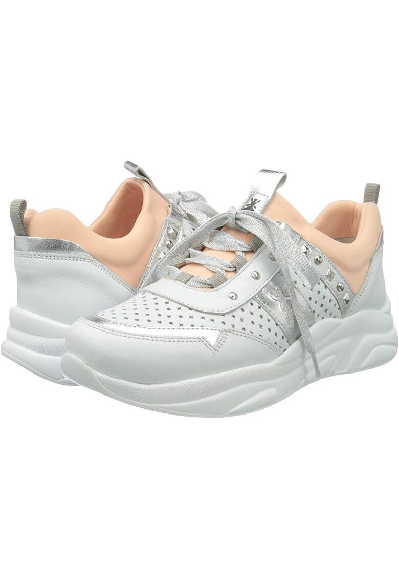 Patrizia Pepe Tenisi cu aspect perforat Nappa Bianca
